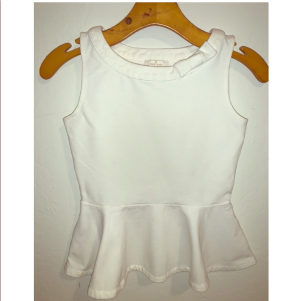 Kate Spade Girls Peplum Shirt Large Youth